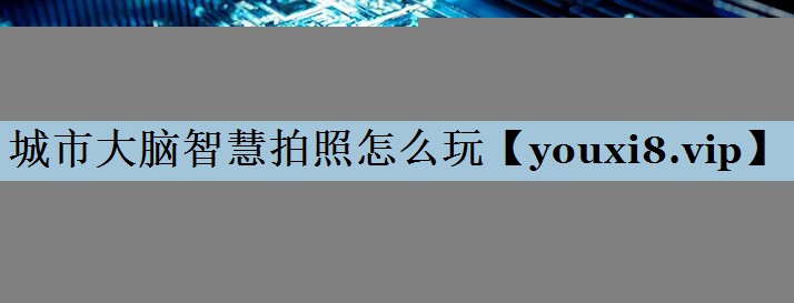 城市大脑智慧拍照怎么玩