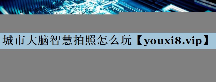 城市大脑智慧拍照怎么玩